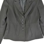 Halogen  Blazer Jacket Women's Size 8 Polyester‎ Blend Lined Black Gray Photo 3