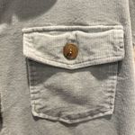 Illa Illa Womens Oversized Corduroy Long Sleeve White Beige Khaki Shacket Small Photo 1