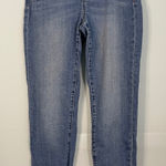 Liverpool Los Angeles Womens Blue Wash High Rise Frayed Hem Skinny Jeans Size 4 Photo 0