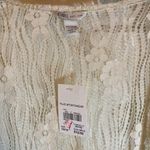 Cato Cream and white lace vest with a boho, hippie vibe #bohostyle #vest # #fall Photo 2