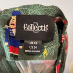 Collectif Suzanne Christmas Tree Swing Dress Size UK 18 Green Photo 9