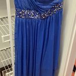 City Studios Macy's Formal / Hoco / Event Sparkly Blue Dress Photo 0