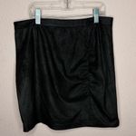 Free People  Rumi Ruched Faux Leather Mini Skirt. Size M Photo 1