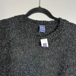 Gap  Boucle Sweater Size XS Black White Pullover‎ Crew Neck NWT Photo 3