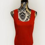 St. John Vintage Yellow Label Womens Red Sleeveless Layering Basic Tank Top M Photo 0