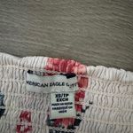 American Eagle  Pink Floral Strapless Corset Style Crop Top Photo 5