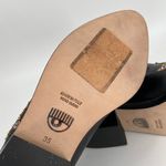 Chiara Ferragni Ankle Boot Star Patches Black Leather 35 Size undefined Photo 5