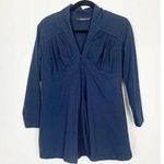 Eshakti  Top Long Sleeve V-Neck Navy Size XL 16 Photo 0