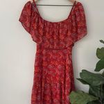 Rebecca Minkoff  Lynne Dress Floral Tiered Ruffle Dress Cold Shoulder Cutout Mini Photo 3