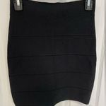 BCBGMAXAZRIA BGBGMaxAzria Simone Black Bodycon Bandage Skirt Women’s Size S Photo 0