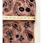 Japna  Velvet Burnout Floral Paisley Cape Shawl Tassel Fringe Kimono Boho Chic M Photo 7