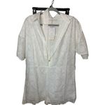 Commense White Floral‎ Lace Romper Size L Photo 0