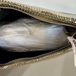 Victoria's Secret Victoria Secret Bombshell Metallic Logo Pleated Clutch Gold NWT Photo 5