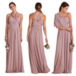Birdy Grey  Chicky Mauve Convertible Bridesmaid Dress XS NWT Floor Length Photo 15