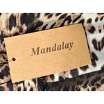 NWT Mandalay Grey Leopard Silk V Photo 11