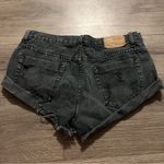 One Teaspoon One by  Womens Black Denim Cuffed Distressed Short Shorts Size 29 Photo 7