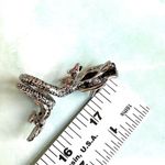 Dragon Wrap Statement Ring – Silver Tone Fantasy Gothic Photo 5