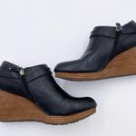 Dr. Scholl's What's Good Wedge Ankle Boots Women's Size 9.5 Black Faux Leather Photo 9
