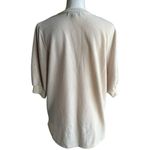 Love + Lace Gold Graphic Relaxed Cream Top Size XL Photo 4