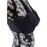 Crossover Corset Style Bikini Top Swimwear Beach Vacation Tie Back Black Photo 4