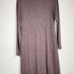 Athleta  Purple Heathered Sweater Dress Womens M Mini Gorpcore Casual Long Sleeve Photo 8