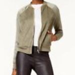 Kensie XL Olive Green Bomber Jacket Photo 6