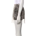 Retrofete Beatrix Fringe Embellished Silver Black Sequin Sparkly Mini Skirt Size M Photo 4