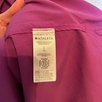Athleta  Performance Oversized Poplin‎ Top in Jazzy Purple Button-Up Shirt Photo 3