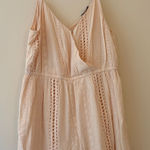 American Eagle Cream Lace Trim Romper – Size Large Photo 0