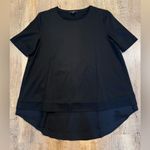 COS  A-line Silk Panel Top Black 100% Silk Size Small Photo 1