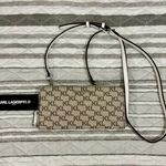 Karl Lagerfeld Paris SLG Crossbody Beige Taupe Handbag Photo 0