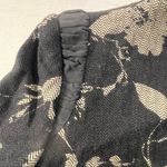 Armani Collezioni  Floral Blazer Womens 14 Black Beige Button Front Jacket Italy Photo 3