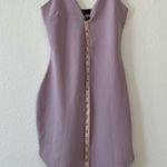 Missguided Lilac Strappy Plunge Bodycon Dress Photo 5