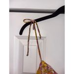 Patrons of Peace Floral Crop Top Tie Strap Cami Smocked Summer M Photo 5