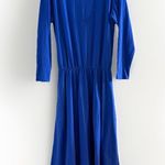 BURU Royal Blue Turtleneck Long Sleeve Maxi Dress Photo 5