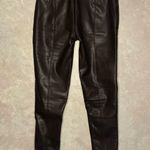 Maniere De Voir Brand New Faux Leather Textured Leggings Photo 1