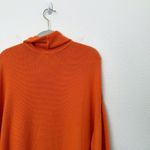 [J. Jill] Sunset Orange Textured Cotton Blend Cowl Neck Sweater Cozy Fall Sz 3X Photo 4