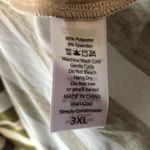 LuLaRoe Dress Cream & Tan Striped Georgia Dress Sz 3X NWT Ruffled Skirt Long Slv Photo 7