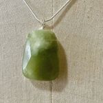 Natural jade pendant necklace Green Photo 9