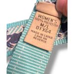 LL Bean Crab Ribbon Belt Sz Medium Large Aqua Blue Turquoise Blue D Ring 43" Photo 6