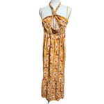 Aerie Halter Maxi Linen Blend Sun Dress NWOT Size small Photo 5
