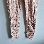 Electric yoga  | Rose Gold Peach Animal Print High Waisted Leggings | Size Small Photo 3