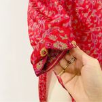 Matta 100% silk 3/4 sleeve button up blouse Red Size undefined Photo 6