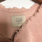 Tina Jo Raw Neck Muscle Tee Eden Pink Photo 5