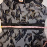 Manning Cartell Blurred Vision Floral Print Sheath Dress Gray Blue Size 4 Photo 14