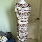 Lenny Niemeyer Draped Long Coverup in Seashell White Size M Photo 3