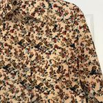 Natural Life  Corduroy Shirt Women’s Small Tan Floral Western Rodeo Cowgirl Warm Photo 2