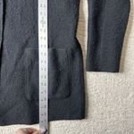 Eileen Fisher Women's‎  Small Black Long 100% Wool Button Cardigan Jacket Pockets Photo 4