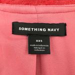 Something Navy | XXS | Bouclé Fitted Gold Button Front Jewel Neck Blazer Jacket Photo 9