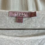 Calypso St. Barth  100% Linen Short Sleeve Flowy Poncho Like Top Photo 1